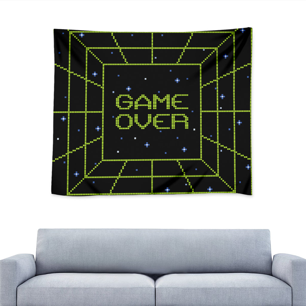 8-Bit Game Over Print Tapestry