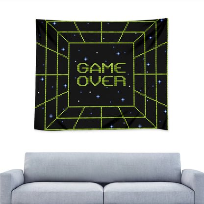 8-Bit Game Over Print Tapestry