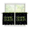 8-Bit Game Over Print Tier Curtains