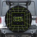 8-Bit Game Over Print Tire Cover