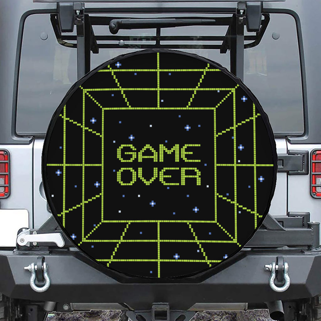 8-Bit Game Over Print Tire Cover