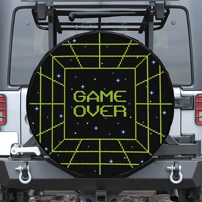 8-Bit Game Over Print Tire Cover