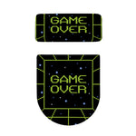 8-Bit Game Over Print Toilet Lid And Tank Cover Set