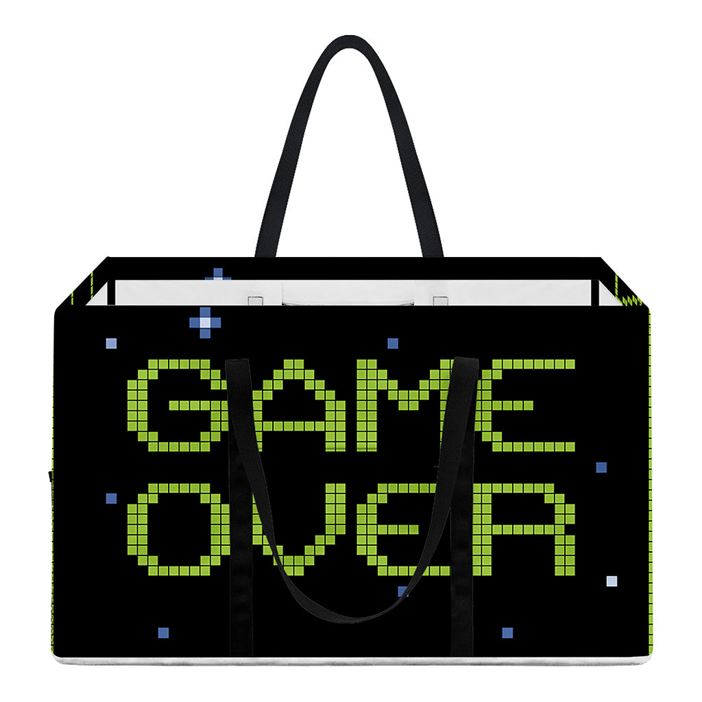 8-Bit Game Over Print Utility Tote Bag