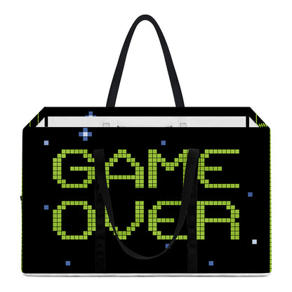 8-Bit Game Over Print Utility Tote Bag