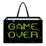 8-Bit Game Over Print Utility Tote Bag
