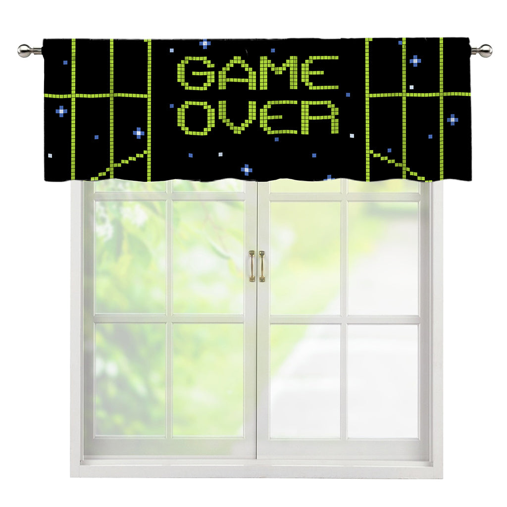 8-Bit Game Over Print Window Valance