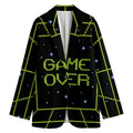 8-Bit Game Over Print Women's Blazer