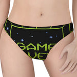8-Bit Game Over Print Women's Thong