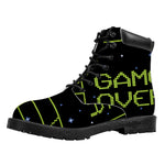 8-Bit Game Over Print Work Boots