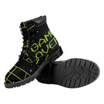8-Bit Game Over Print Work Boots