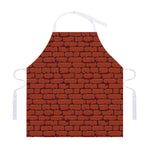 8-Bit Pixel Brick Wall Print Adjustable Apron