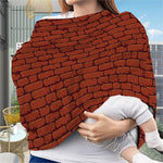8-Bit Pixel Brick Wall Print Baby Seat Cover