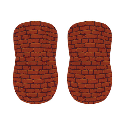 8-Bit Pixel Brick Wall Print Bar Stool Covers