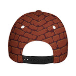 8-Bit Pixel Brick Wall Print Baseball Cap