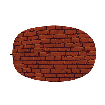 8-Bit Pixel Brick Wall Print Car Side Mirror Covers