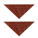 8-Bit Pixel Brick Wall Print Dog Bandana