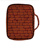 8-Bit Pixel Brick Wall Print Front Pocket Bible Bag
