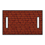 8-Bit Pixel Brick Wall Print Golf Cart Seat Cover