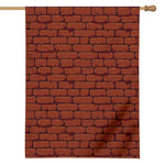 8-Bit Pixel Brick Wall Print House Flag