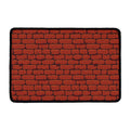 8-Bit Pixel Brick Wall Print Kitchen Mat