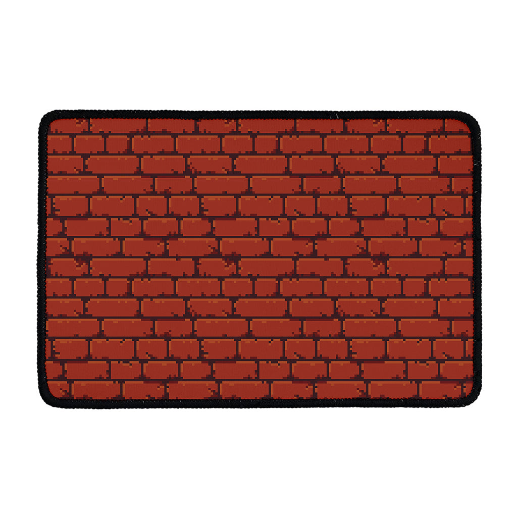 8-Bit Pixel Brick Wall Print Kitchen Mat