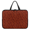 8-Bit Pixel Brick Wall Print Laptop Sleeve With Handle