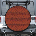 8-Bit Pixel Brick Wall Print Leather Spare Tire Cover