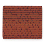 8-Bit Pixel Brick Wall Print Mouse Pad