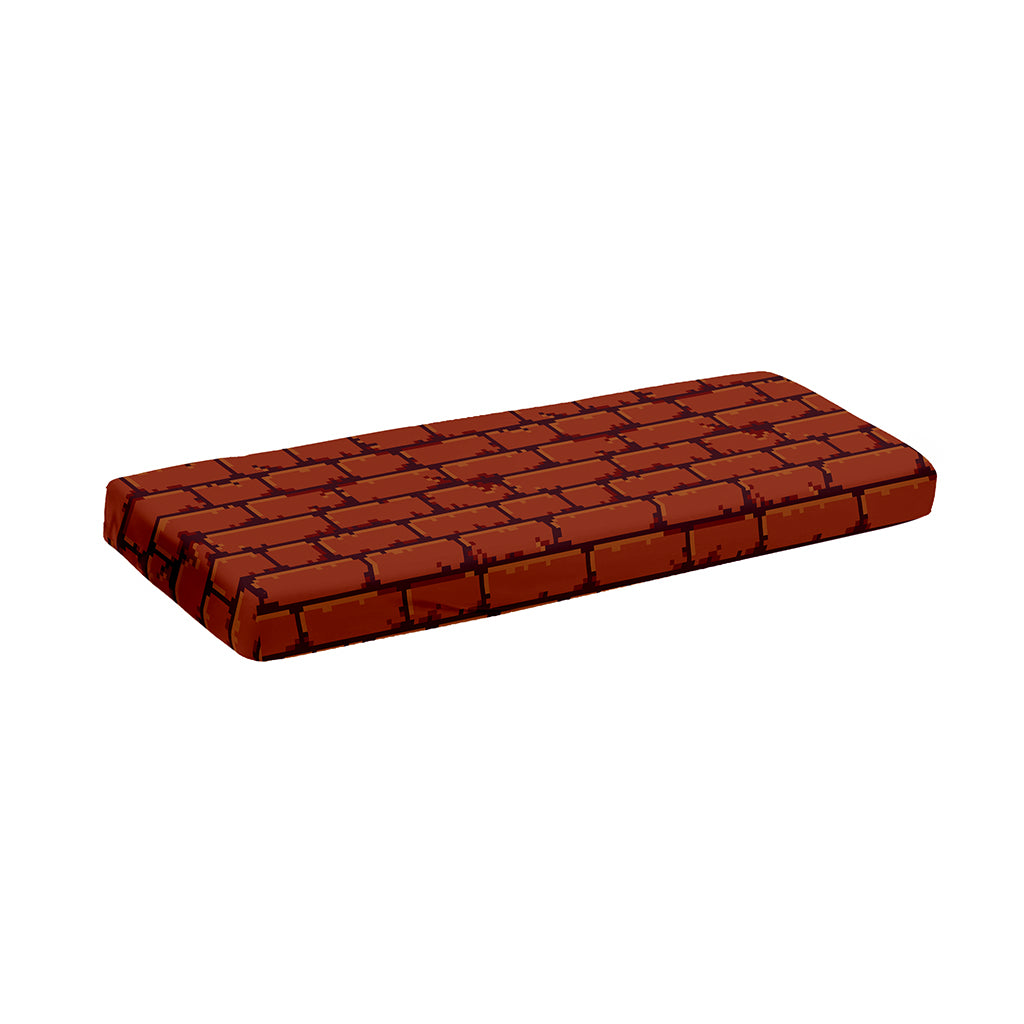 8-Bit Pixel Brick Wall Print Piano Keyboard Cover