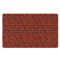 8-Bit Pixel Brick Wall Print Polyester Doormat