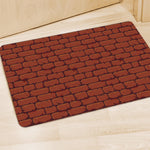 8-Bit Pixel Brick Wall Print Polyester Doormat