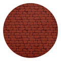 8-Bit Pixel Brick Wall Print Round Blanket