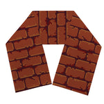8-Bit Pixel Brick Wall Print Scarf