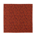 8-Bit Pixel Brick Wall Print Silk Bandana