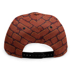 8-Bit Pixel Brick Wall Print Snapback Cap
