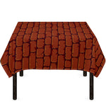 8-Bit Pixel Brick Wall Print Tablecloth