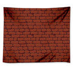8-Bit Pixel Brick Wall Print Tapestry