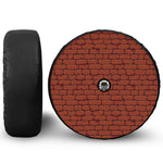 8-Bit Pixel Brick Wall Print Tire Cover With Camera Hole
