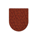 8-Bit Pixel Brick Wall Print Toilet Lid Cover