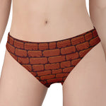 8-Bit Pixel Brick Wall Print Women's Panties