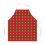 8-Bit Pixel Christmas Tree Pattern Print Adjustable Apron