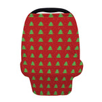 8-Bit Pixel Christmas Tree Pattern Print Baby Seat Cover