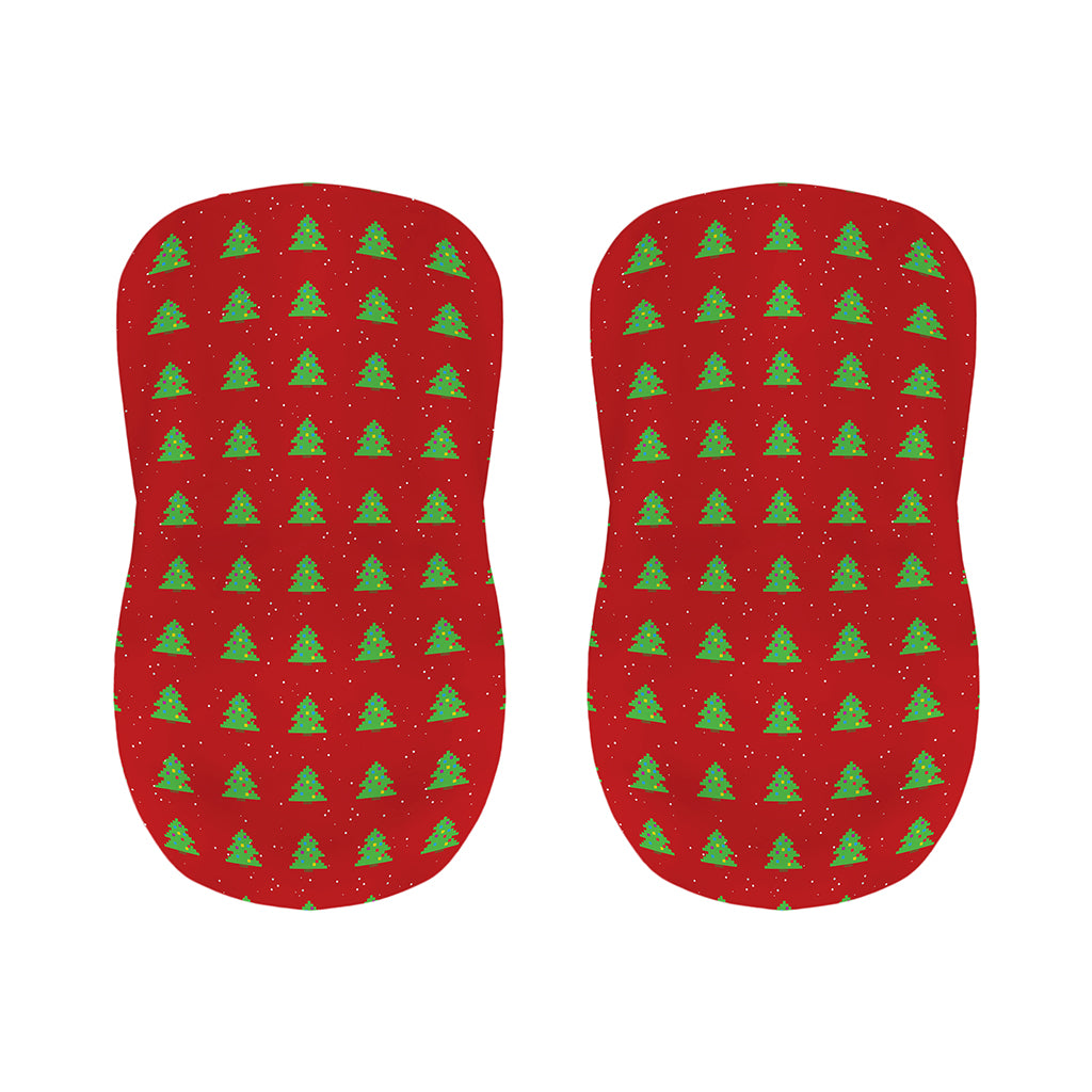 8-Bit Pixel Christmas Tree Pattern Print Bar Stool Covers