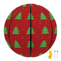 8-Bit Pixel Christmas Tree Pattern Print Basketball