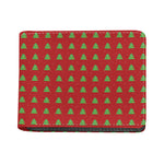 8-Bit Pixel Christmas Tree Pattern Print Bifold Wallet