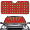 8-Bit Pixel Christmas Tree Pattern Print Car Windshield Sun Shade