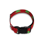 8-Bit Pixel Christmas Tree Pattern Print Dog Collar