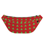8-Bit Pixel Christmas Tree Pattern Print Fanny Pack