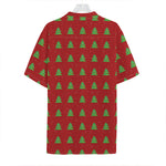 8-Bit Pixel Christmas Tree Pattern Print Hawaiian Shirt